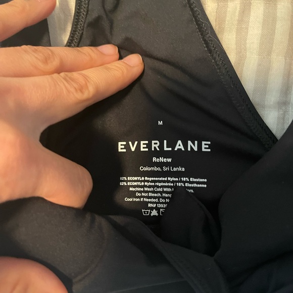 NWT Everlane 2PC Swimsuit Black - Picture 9 of 10